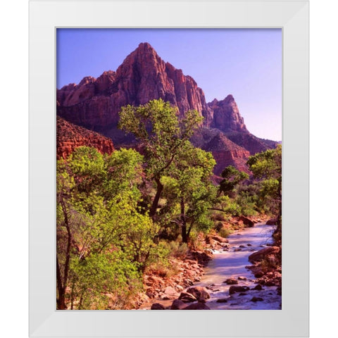 Zion National Park I White Modern Wood Framed Art Print by Leahy, Ike