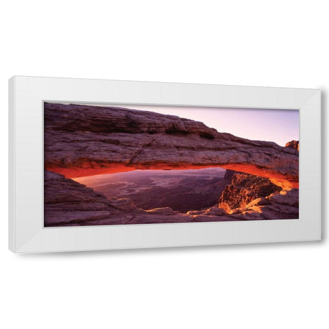 Canyon Lands National Park II White Modern Wood Framed Art Print by Leahy, Ike