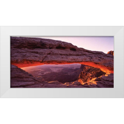 Canyon Lands National Park II White Modern Wood Framed Art Print by Leahy, Ike