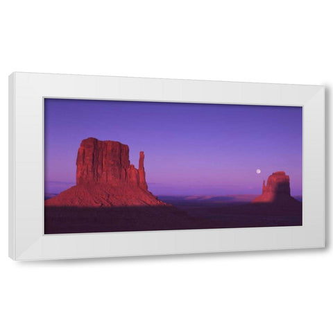 Monument Valley VI White Modern Wood Framed Art Print by Leahy, Ike