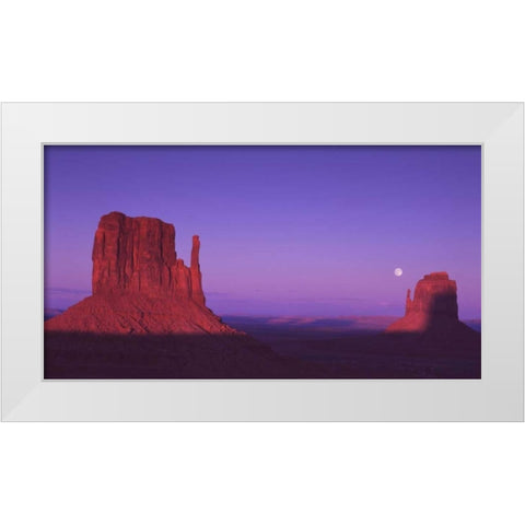 Monument Valley VI White Modern Wood Framed Art Print by Leahy, Ike
