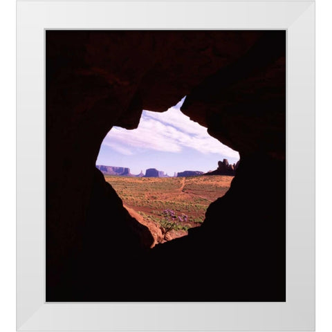 Monument Valley VIII White Modern Wood Framed Art Print by Leahy, Ike