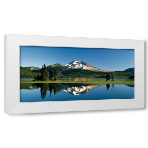 South Sister IV White Modern Wood Framed Art Print by Leahy, Ike