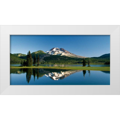 South Sister IV White Modern Wood Framed Art Print by Leahy, Ike