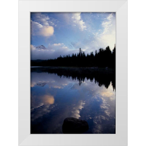 Mt. Hood VIII White Modern Wood Framed Art Print by Leahy, Ike