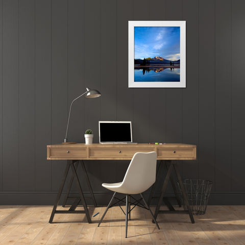 South Sister VII White Modern Wood Framed Art Print by Leahy, Ike