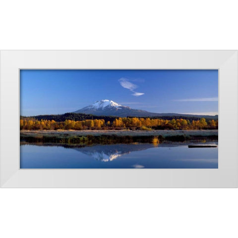 Mt. Adams II White Modern Wood Framed Art Print by Leahy, Ike