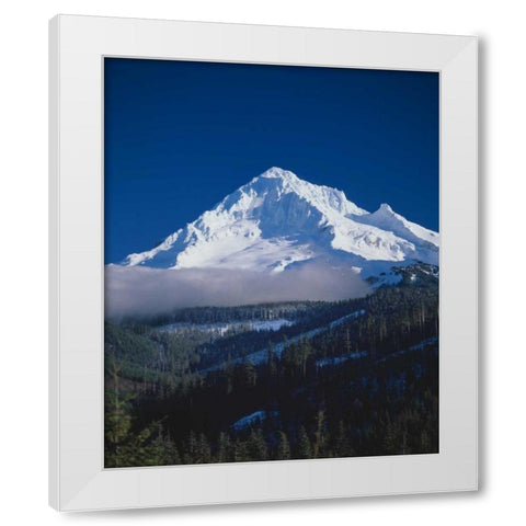 Mt. Hood XIII White Modern Wood Framed Art Print by Leahy, Ike