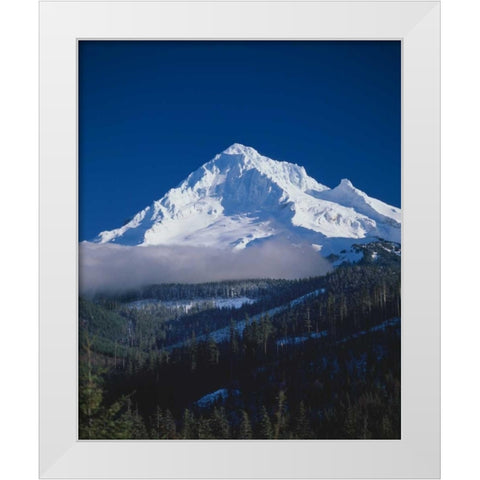 Mt. Hood XIII White Modern Wood Framed Art Print by Leahy, Ike