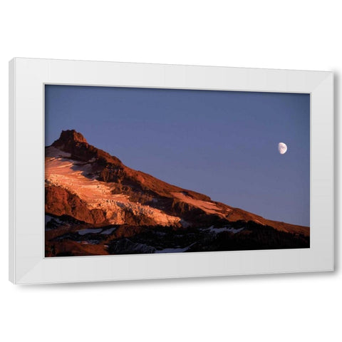 Mt. Hood XIV White Modern Wood Framed Art Print by Leahy, Ike