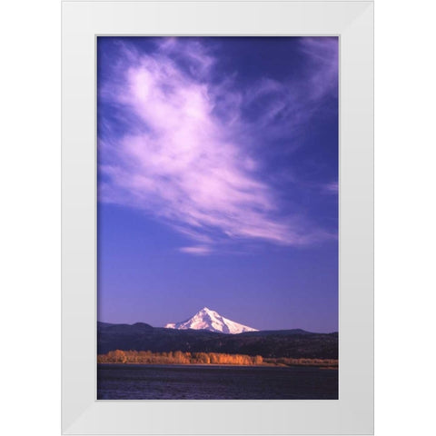 Mt. Hood XVIII White Modern Wood Framed Art Print by Leahy, Ike