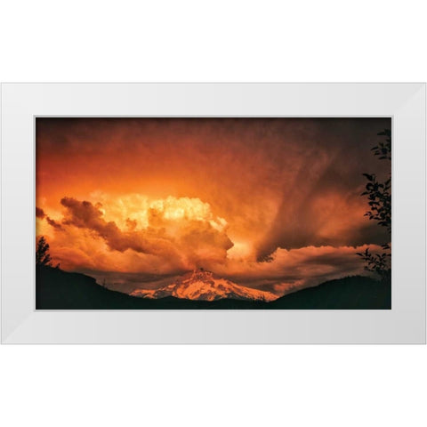 Mt. Hood XXXI White Modern Wood Framed Art Print by Leahy, Ike
