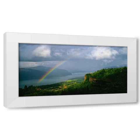 Columbia River Gorge VI White Modern Wood Framed Art Print by Leahy, Ike
