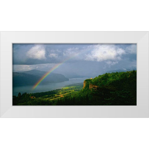Columbia River Gorge VI White Modern Wood Framed Art Print by Leahy, Ike