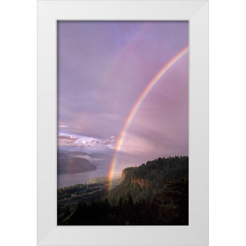 Columbia River Gorge VII White Modern Wood Framed Art Print by Leahy, Ike