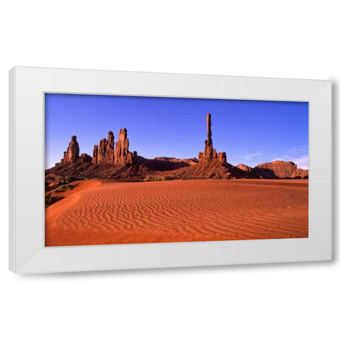 Monument Valley IX White Modern Wood Framed Art Print by Leahy, Ike