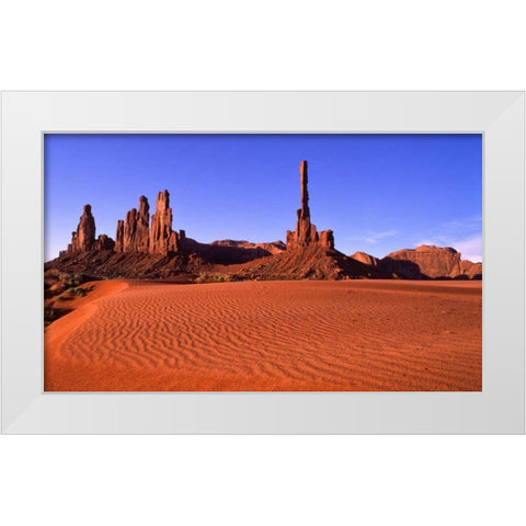 Monument Valley IX White Modern Wood Framed Art Print by Leahy, Ike