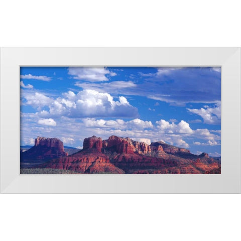 Sedona II White Modern Wood Framed Art Print by Leahy, Ike
