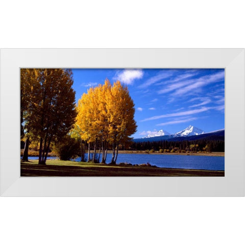 Sisters in Autumn III White Modern Wood Framed Art Print by Leahy, Ike