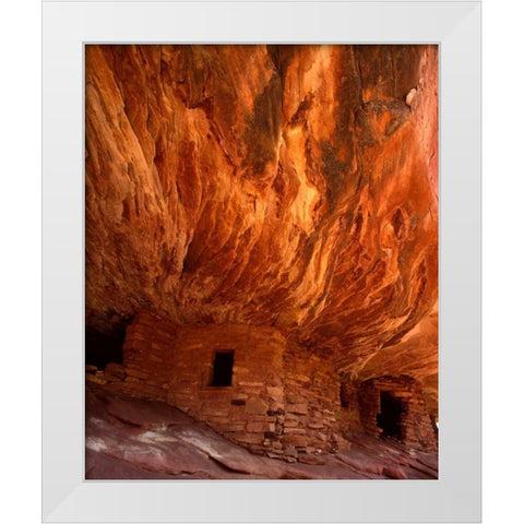 Fire House White Modern Wood Framed Art Print by Leahy, Ike