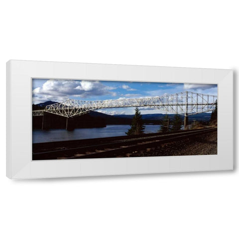 Bridge of the Gods I White Modern Wood Framed Art Print by Leahy, Ike