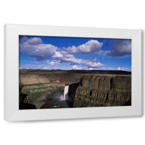 Palouse Falls White Modern Wood Framed Art Print by Leahy, Ike