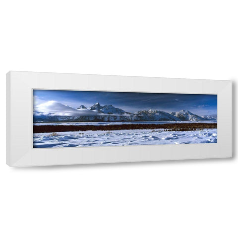 Grand Tetons Winter White Modern Wood Framed Art Print by Leahy, Ike