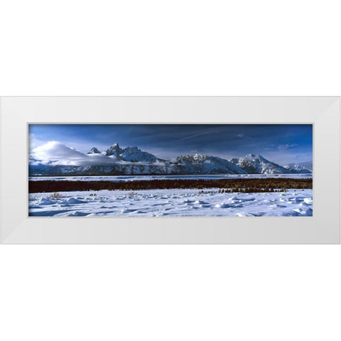 Grand Tetons Winter White Modern Wood Framed Art Print by Leahy, Ike