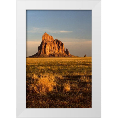 Ship Rock V White Modern Wood Framed Art Print by Leahy, Ike