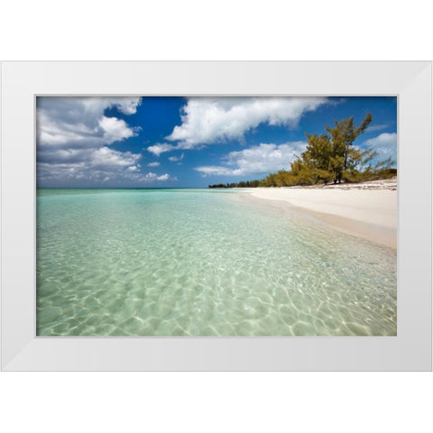 Deep Creek Shoreline White Modern Wood Framed Art Print by Malvin, Larry