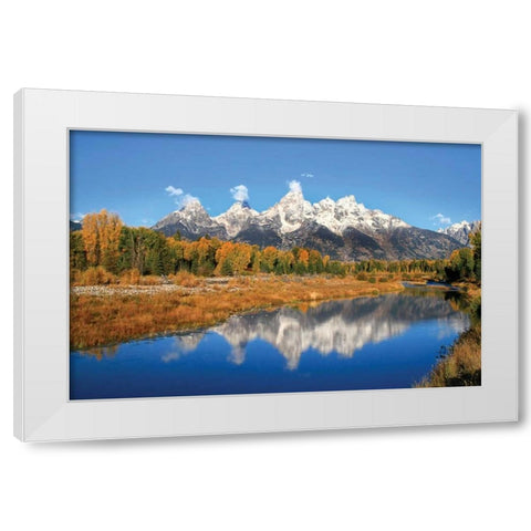 Schwabacher Landing White Modern Wood Framed Art Print by Malvin, Larry