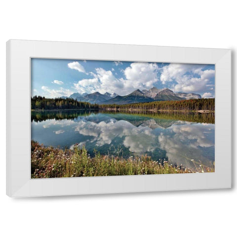 Herbert Lake White Modern Wood Framed Art Print by Malvin, Larry