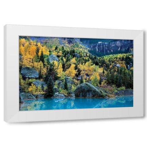 Bridal Veil I White Modern Wood Framed Art Print by Malvin, Larry