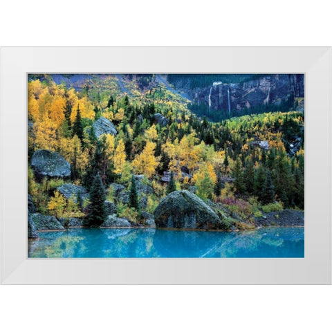 Bridal Veil I White Modern Wood Framed Art Print by Malvin, Larry