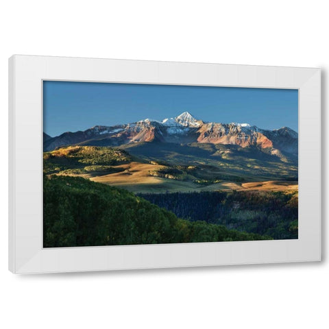 Wilson Peak Rolling Hills White Modern Wood Framed Art Print by Malvin, Larry
