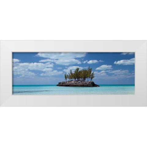Gaulding Cay Conch Panel White Modern Wood Framed Art Print by Malvin, Larry