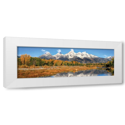 Schwabacher Panorama I White Modern Wood Framed Art Print by Malvin, Larry