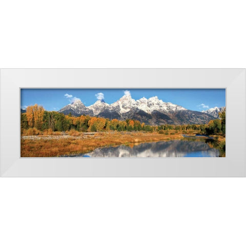 Schwabacher Panorama I White Modern Wood Framed Art Print by Malvin, Larry