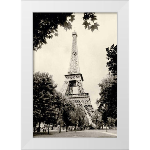 Eiffel Tower I White Modern Wood Framed Art Print by Melious, Amy