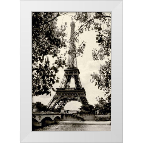 Eiffel Tower II White Modern Wood Framed Art Print by Melious, Amy