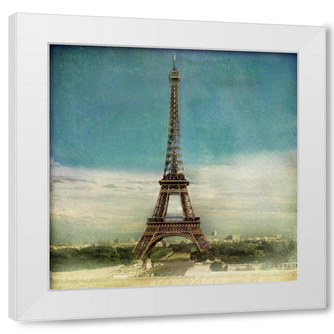 Eiffel Tower VII White Modern Wood Framed Art Print by Melious, Amy