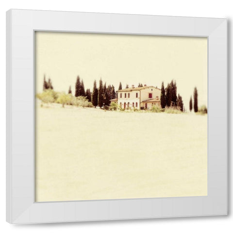 Tuscan Villa I White Modern Wood Framed Art Print by Melious, Amy