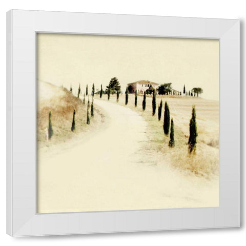 Tuscan Villa II White Modern Wood Framed Art Print by Melious, Amy