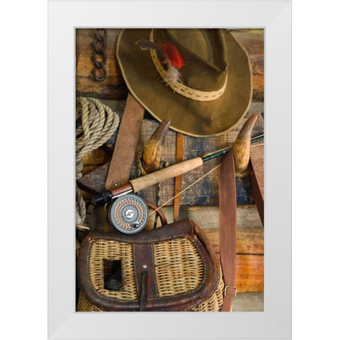 Fishing Cabin I White Modern Wood Framed Art Print by Mahan, Kathy