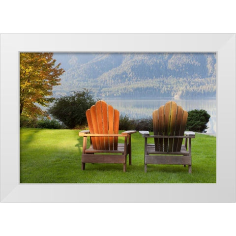 Quinault Adirondacks White Modern Wood Framed Art Print by Mahan, Kathy