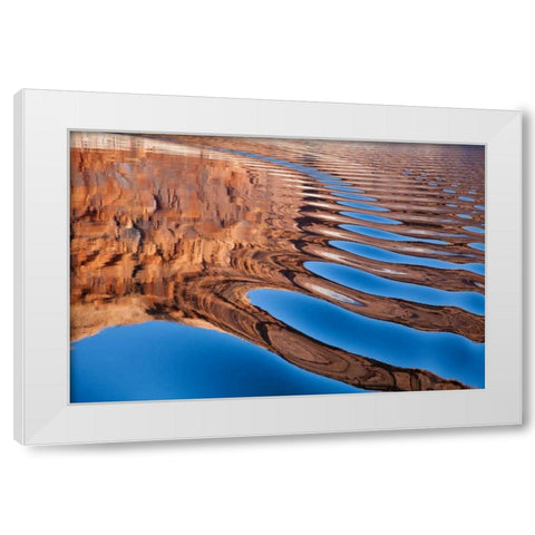 Lake Powell I White Modern Wood Framed Art Print by Mahan, Kathy