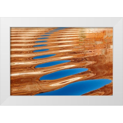 Lake Powell III White Modern Wood Framed Art Print by Mahan, Kathy
