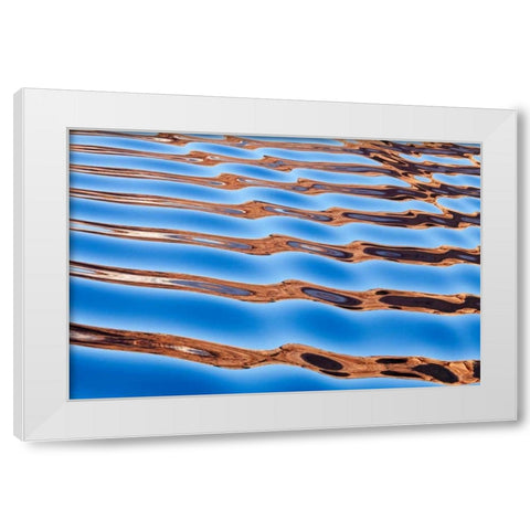 Lake Powell IV White Modern Wood Framed Art Print by Mahan, Kathy
