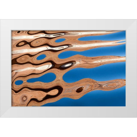Lake Powell V White Modern Wood Framed Art Print by Mahan, Kathy