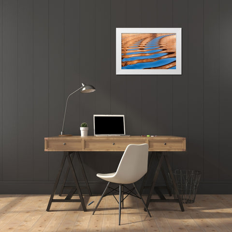 Lake Powell VI White Modern Wood Framed Art Print by Mahan, Kathy